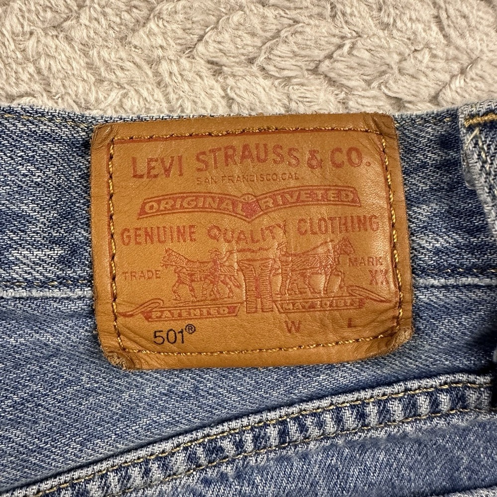 Levi's 501 xx Denim Shorts Women's 25 Button fly Daisy dukes Country western - Picture 3 of 10